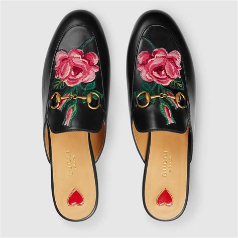 gucci leather slippers ebay|Gucci princetown leather slipper women.